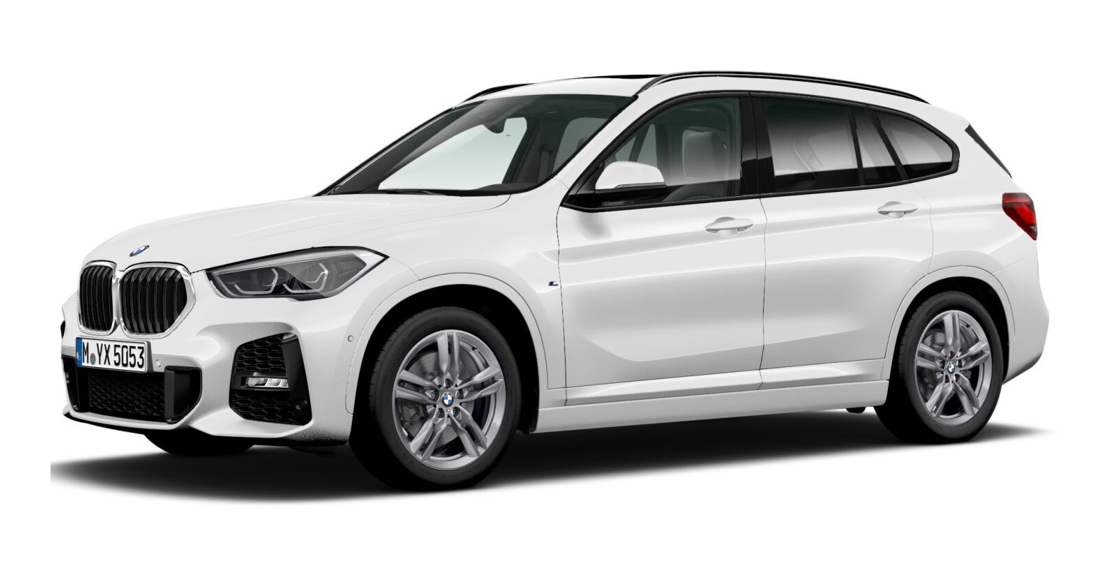 BMW X1 xDrive20i in Weiß von vorne BMW X1 xDrive20i in Weiß von vorne