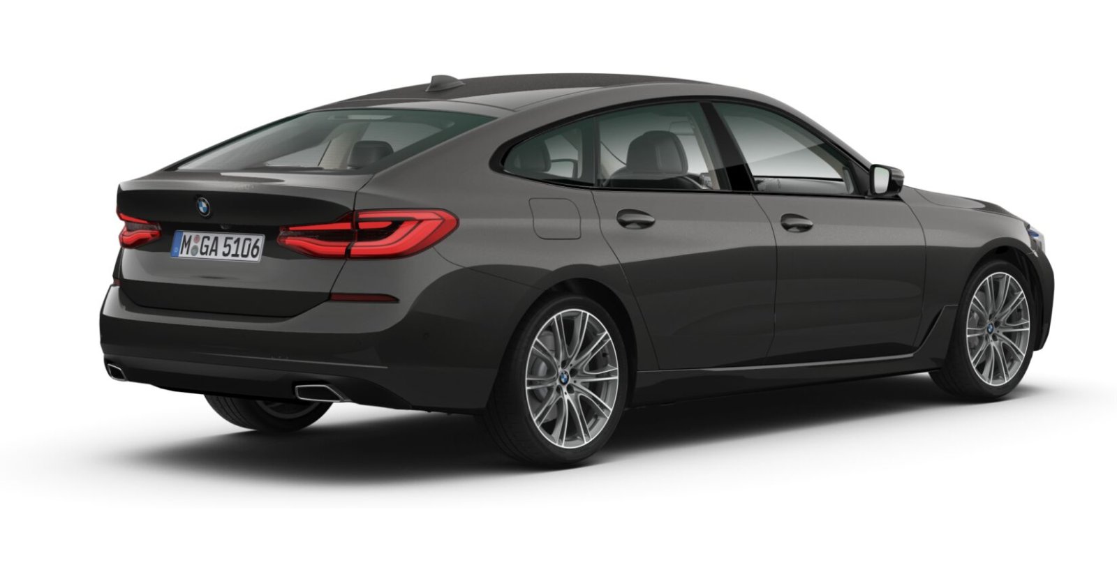 BMW BMW 6er in Grau von hinten BMW BMW 6er in Grau von hinten