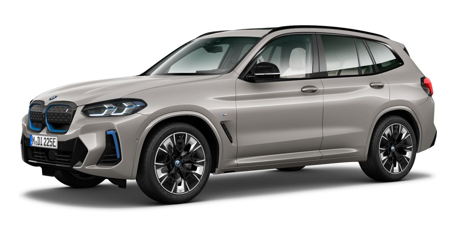 BMW iX3 in Silber von vorne BMW iX3 in Silber von vorne
