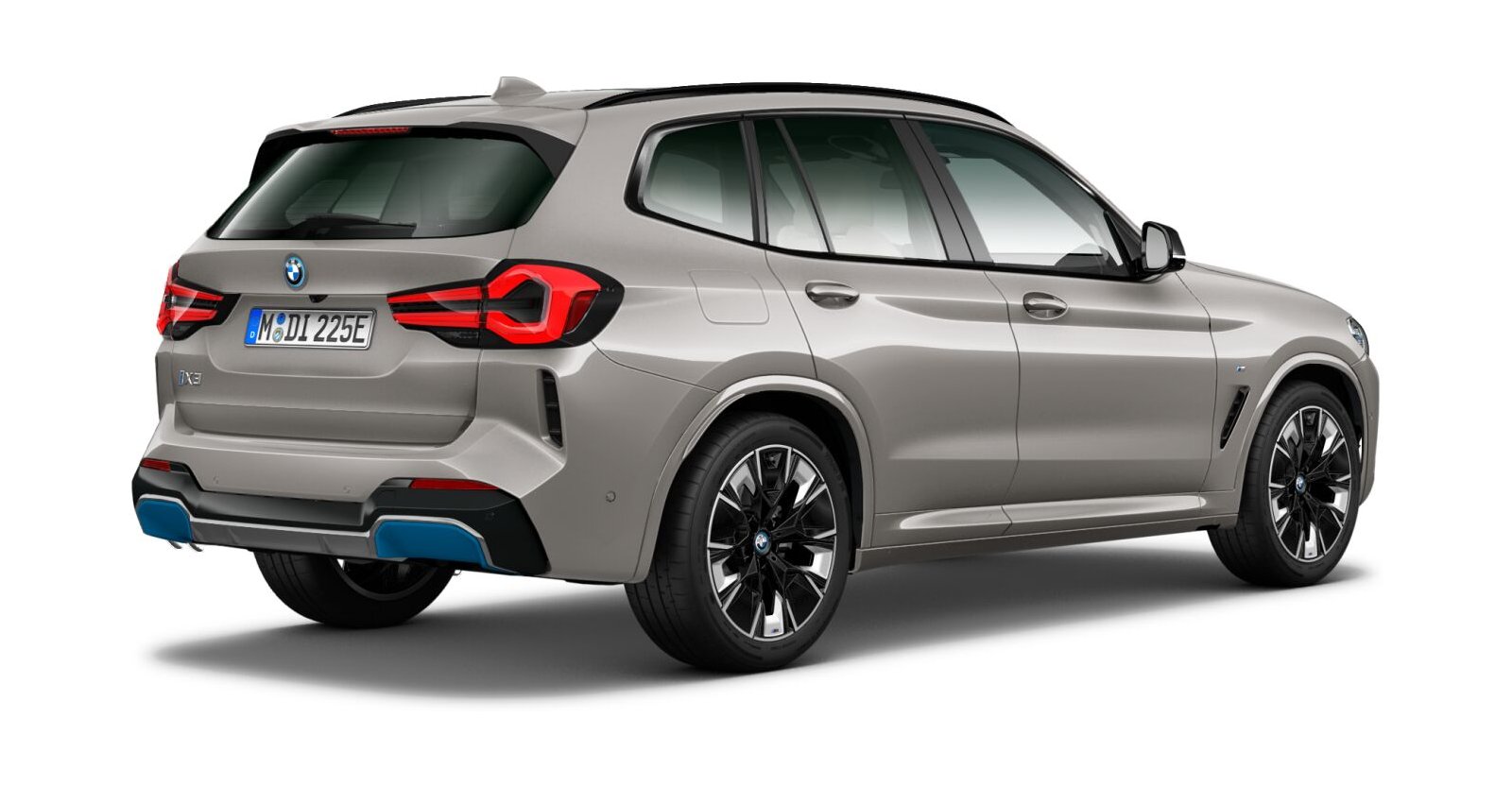 BMW BMW I in Silber von hinten BMW BMW I in Silber von hinten