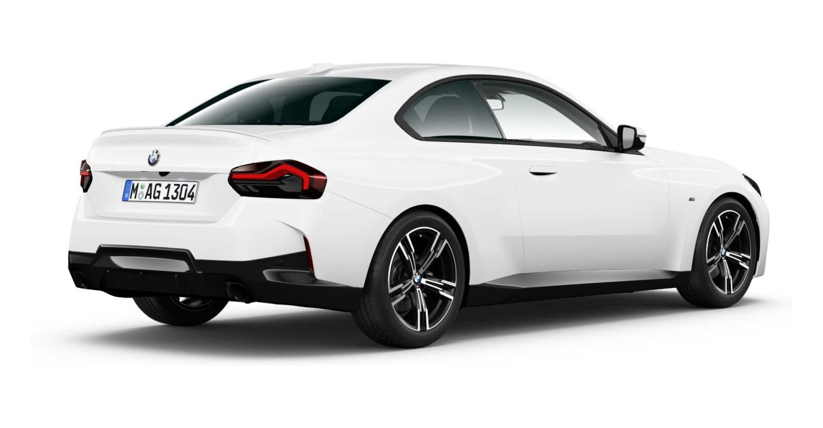 BMW BMW 2er in Weiß von hinten BMW BMW 2er in Weiß von hinten