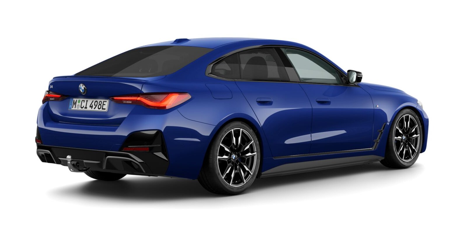 BMW BMW I in Blau von hinten BMW BMW I in Blau von hinten