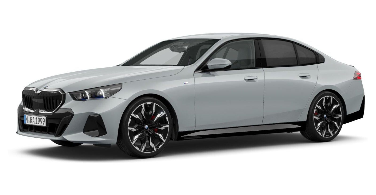 BMW 520d Limousine in Grau von vorne BMW 520d Limousine in Grau von vorne