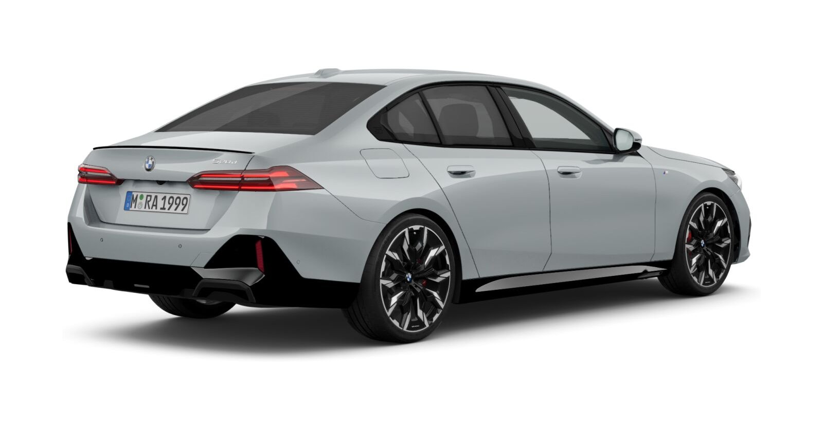 BMW BMW 5er in Grau von hinten BMW BMW 5er in Grau von hinten