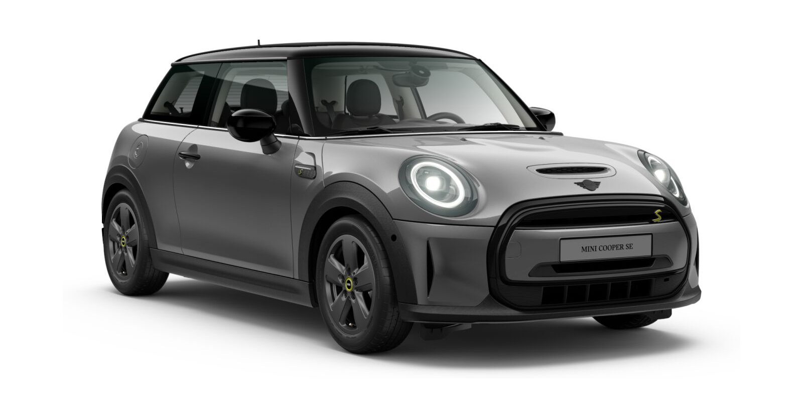 MINI Cooper SE in Grau von vorne MINI Cooper SE in Grau von vorne