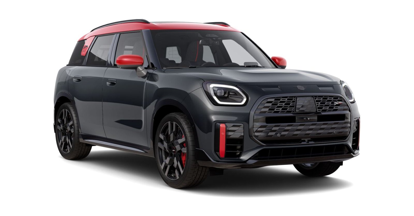 MINI JCW Countryman ALL4 in Grau von vorne MINI JCW Countryman ALL4 in Grau von vorne