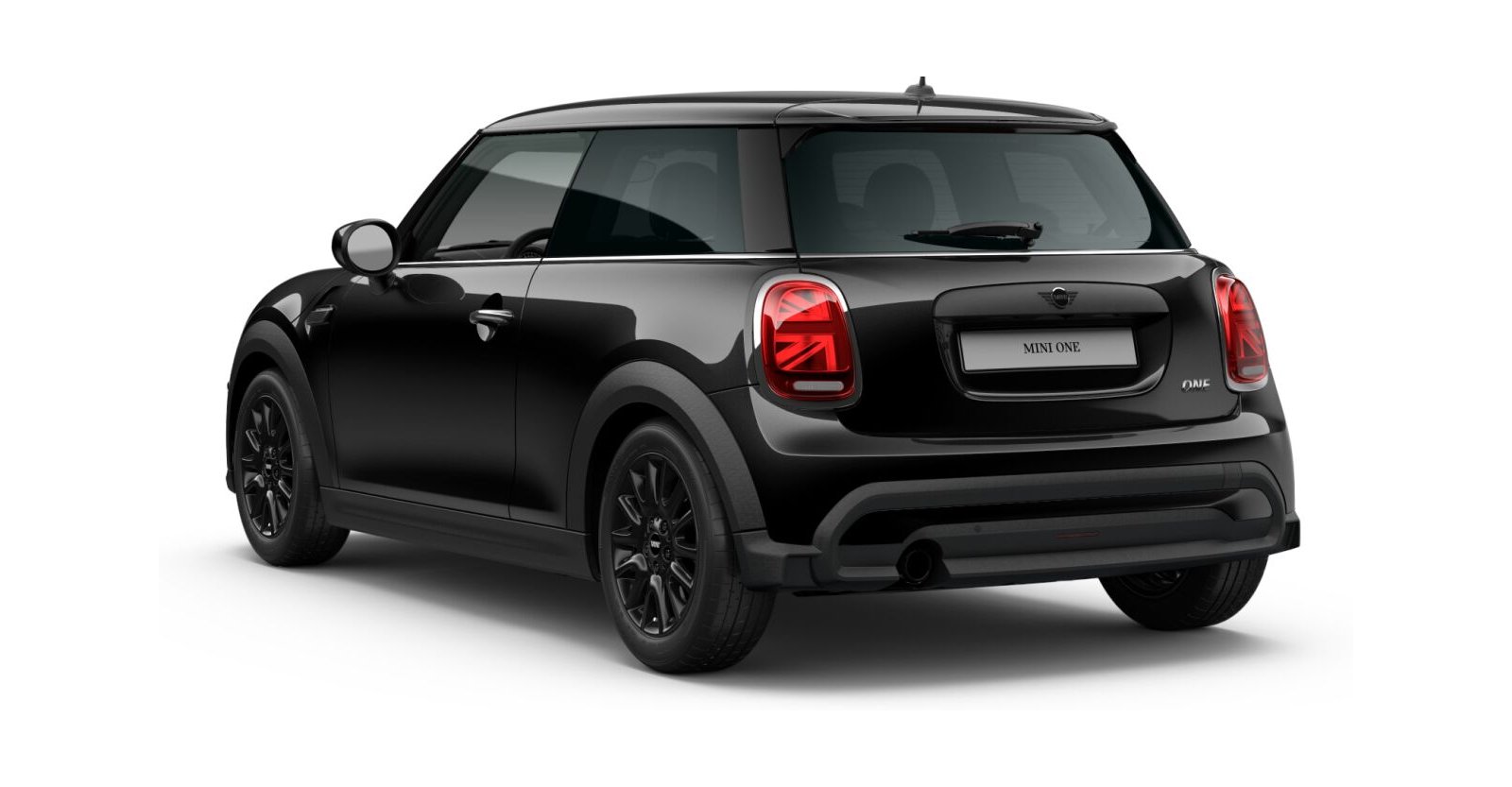 MINI MINI 3-Türer in Schwarz von hinten MINI MINI 3-Türer in Schwarz von hinten