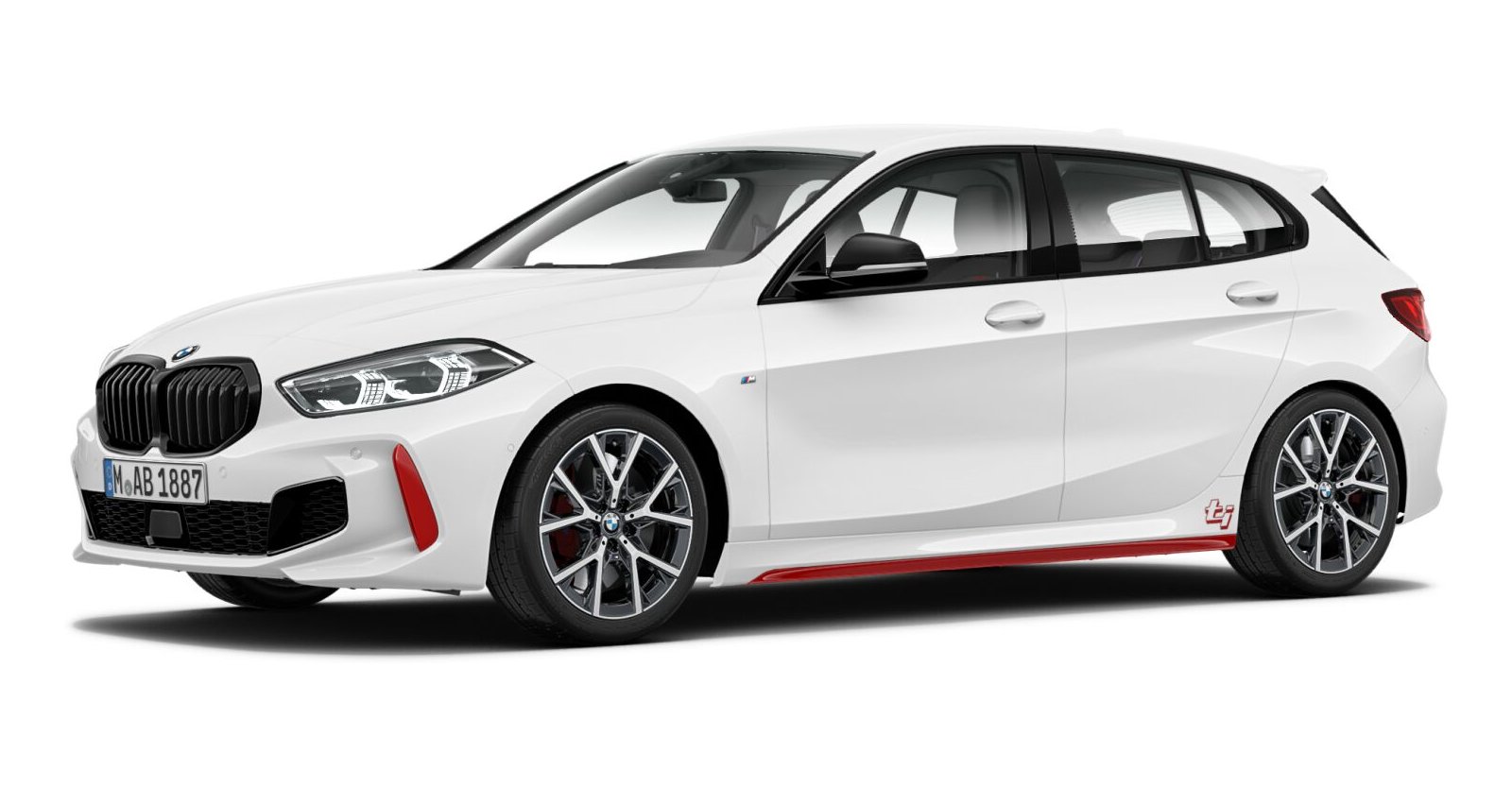 BMW 128Ti in Weiß von vorne BMW 128Ti in Weiß von vorne
