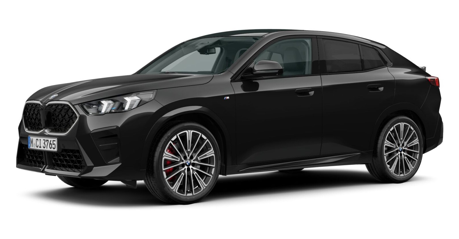 BMW X2 sDrive20i in Schwarz von vorne BMW X2 sDrive20i in Schwarz von vorne