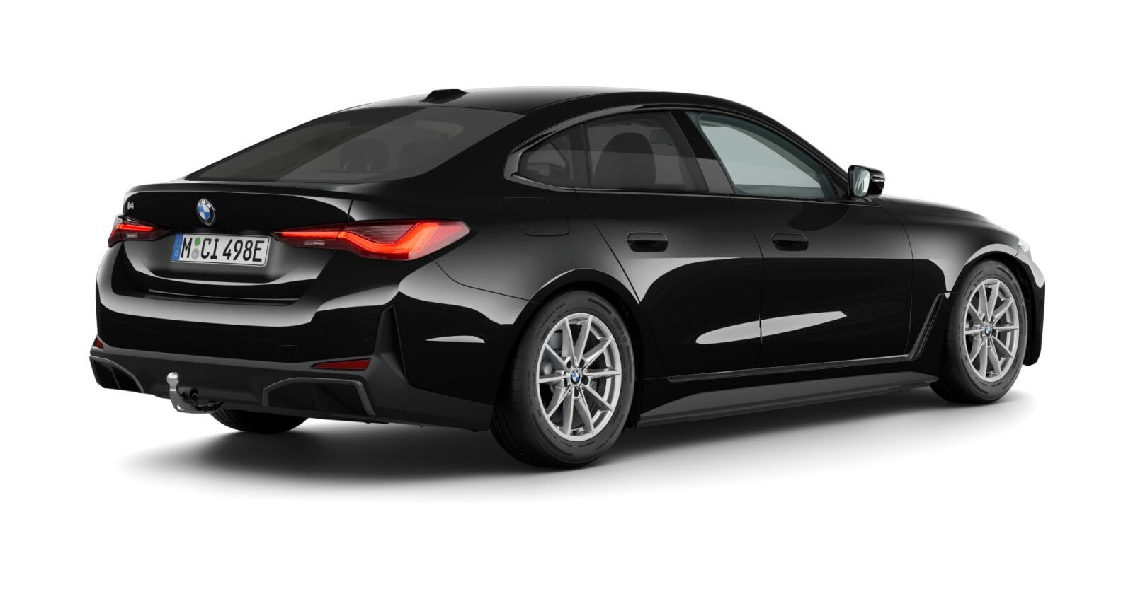 BMW BMW I in Schwarz von hinten BMW BMW I in Schwarz von hinten