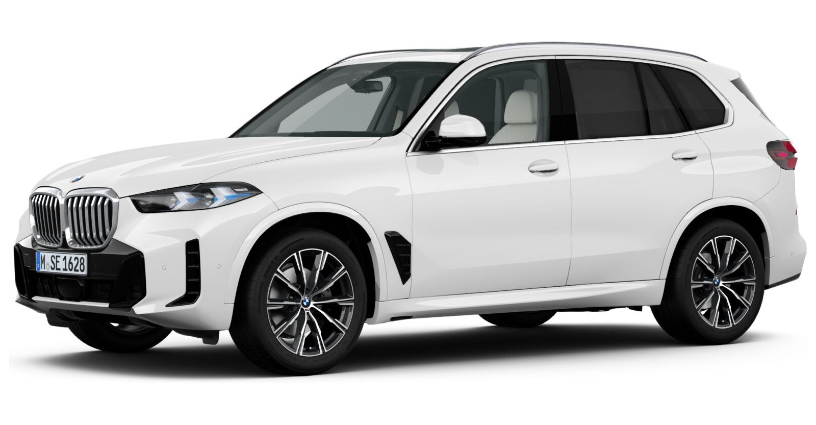 BMW X5 xDrive30d in Weiß von vorne BMW X5 xDrive30d in Weiß von vorne