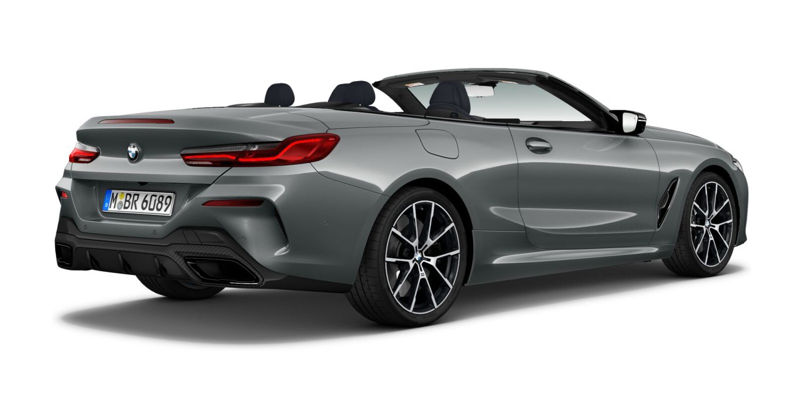 BMW BMW 8er in Grau von hinten BMW BMW 8er in Grau von hinten