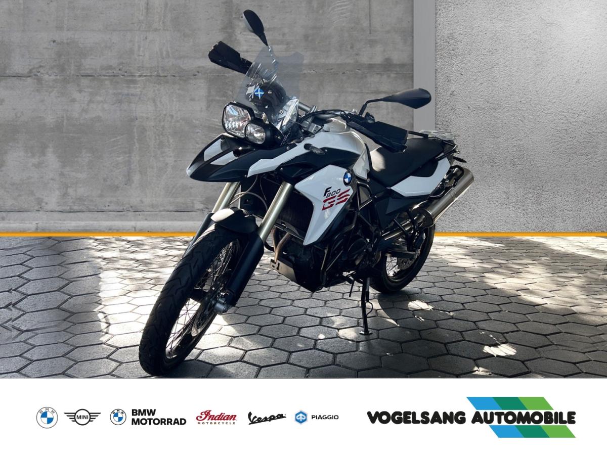 BMW F 800 GS in Weiß von vorne BMW F 800 GS in Weiß von vorne