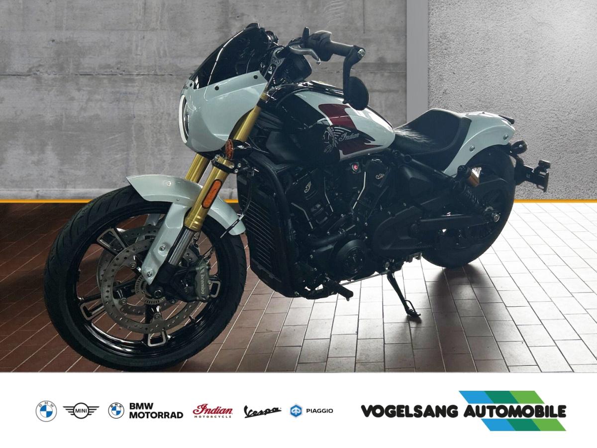 INDIAN Scout in Weiß von vorne INDIAN Scout in Weiß von vorne