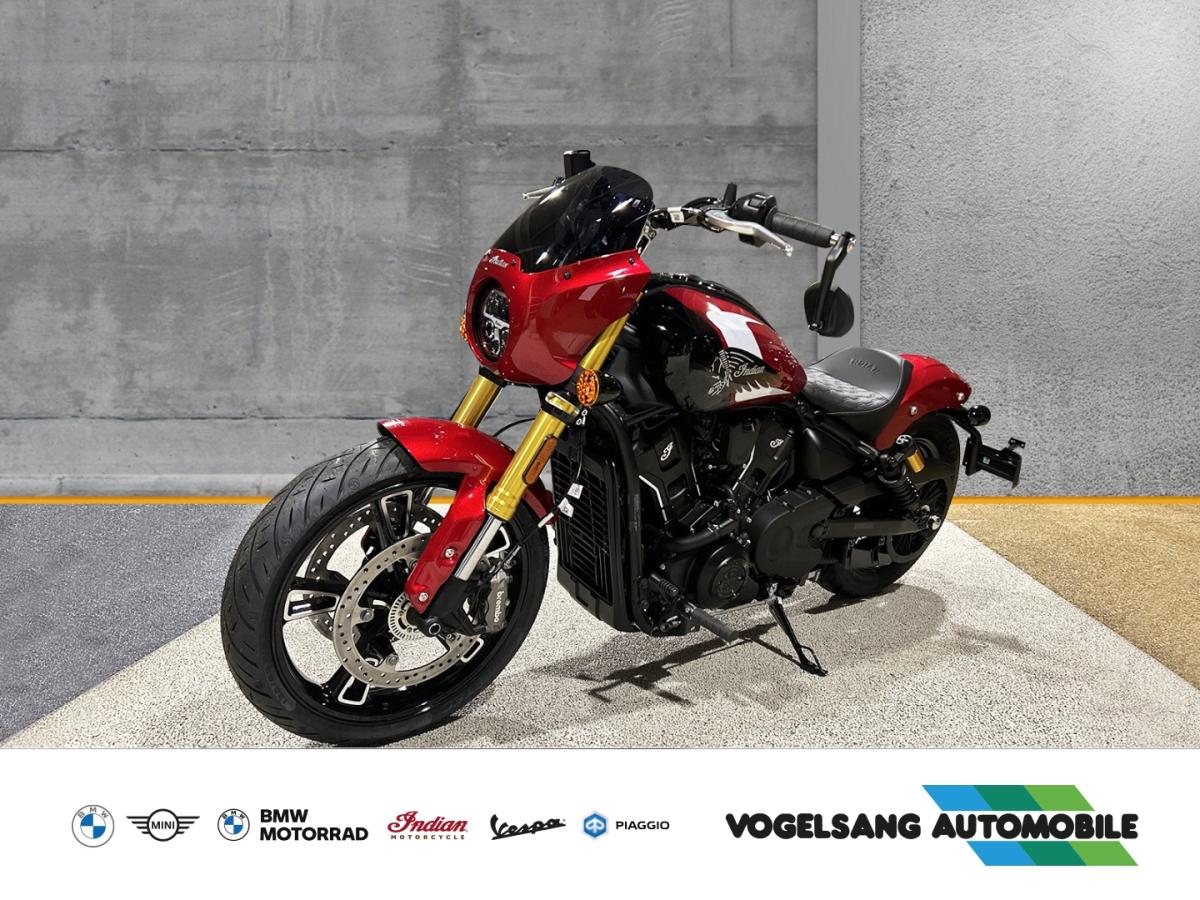 INDIAN Scout in Rot von vorne INDIAN Scout in Rot von vorne