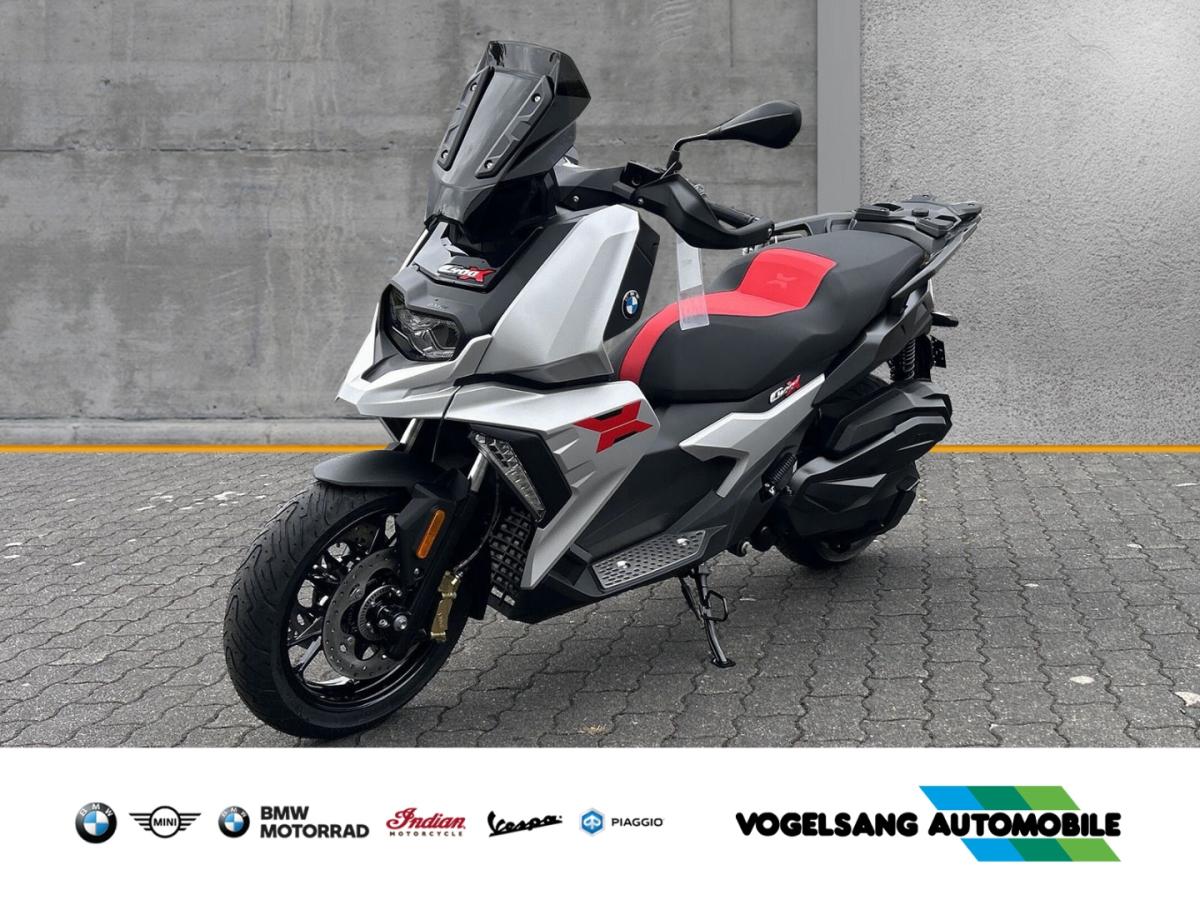 BMW C 400 X Sitzheizung, Heizbare Griffe, Trittbretter in Grau von vorne BMW C 400 X Sitzheizung, Heizbare Griffe, Trittbretter in Grau von vorne