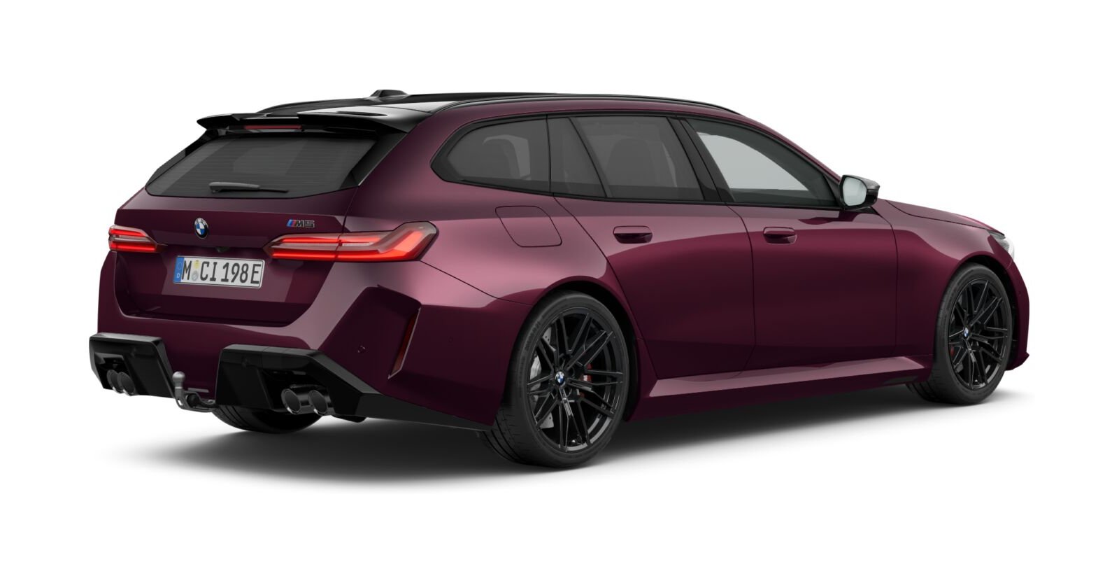 BMW BMW M in Lila von hinten BMW BMW M in Lila von hinten