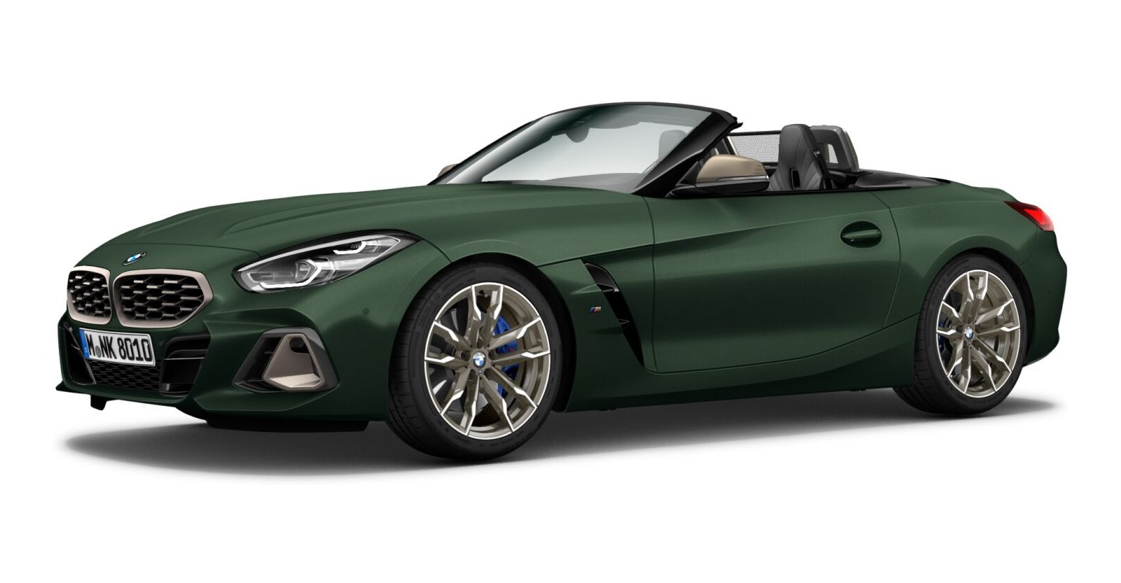 BMW Z4 M40i in Grün von vorne