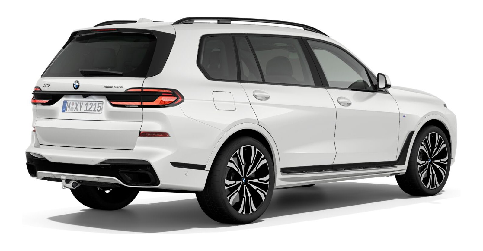 BMW BMW X in Weiß von hinten BMW BMW X in Weiß von hinten