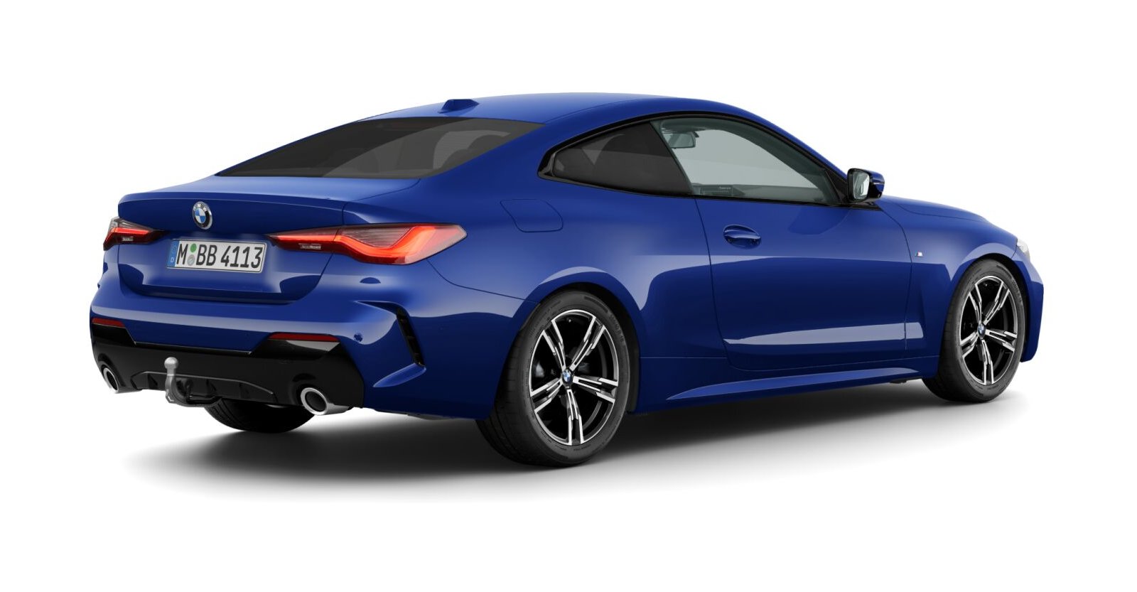 BMW BMW 4er in Blau von hinten