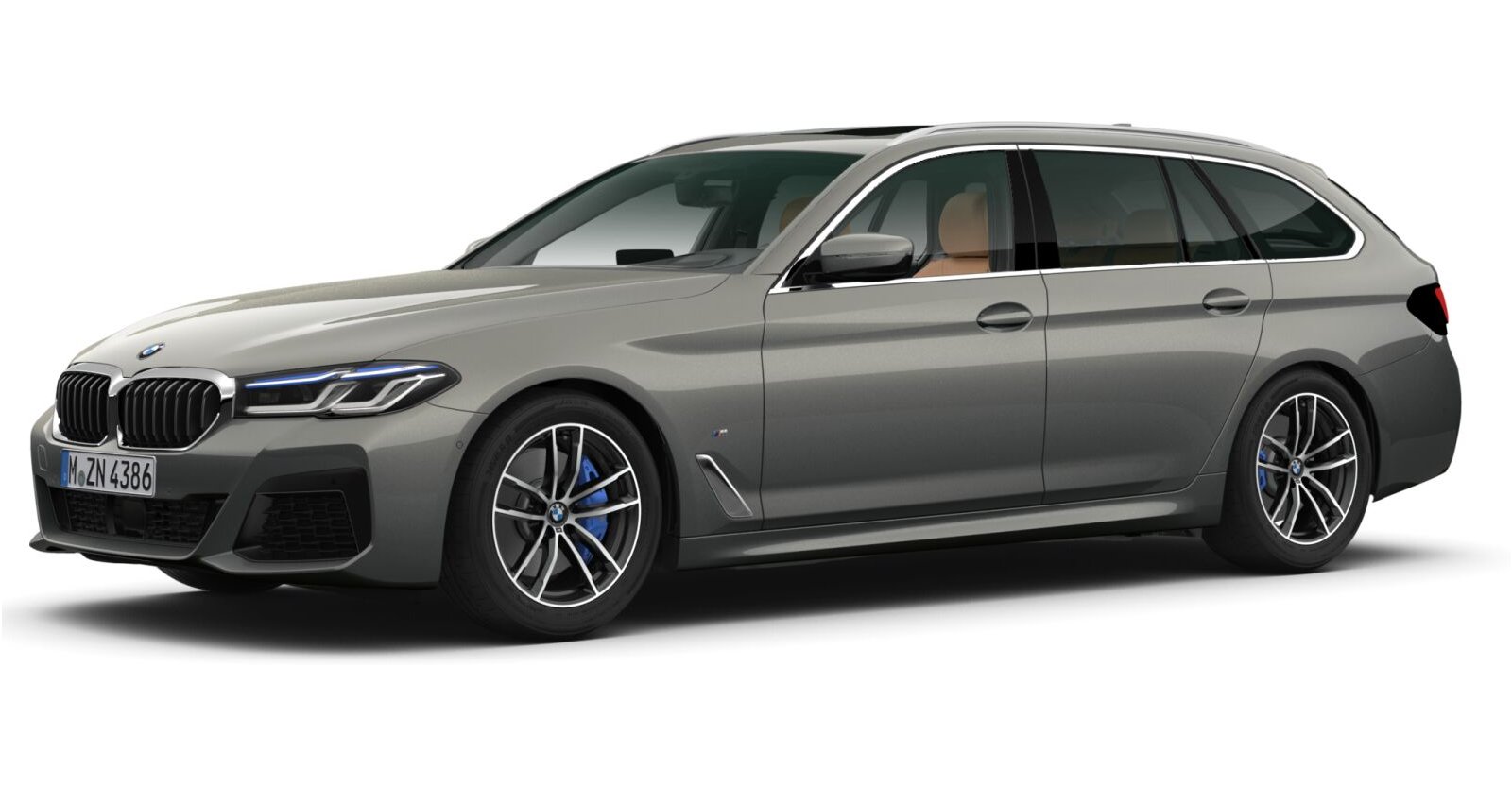 BMW BMW 5er in Grau von vorne