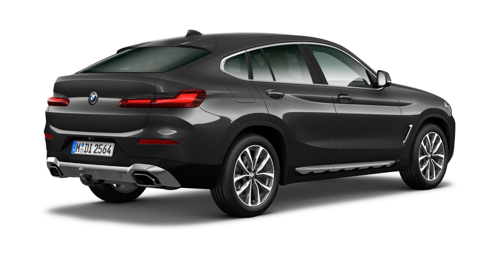 BMW BMW X in Grau von hinten