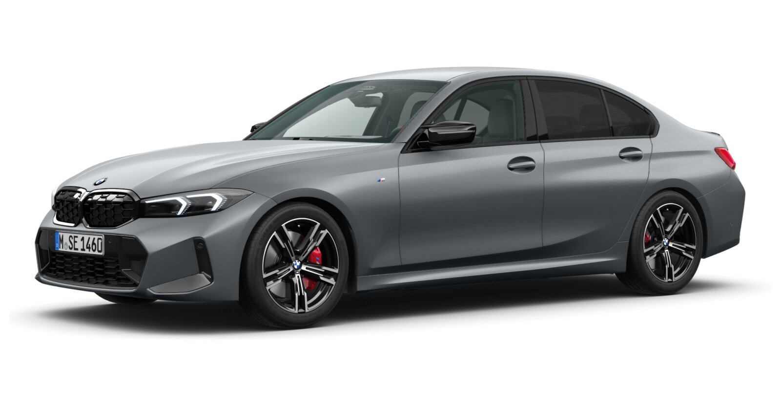 BMW M340i xDrive Limousine in Grau von vorne