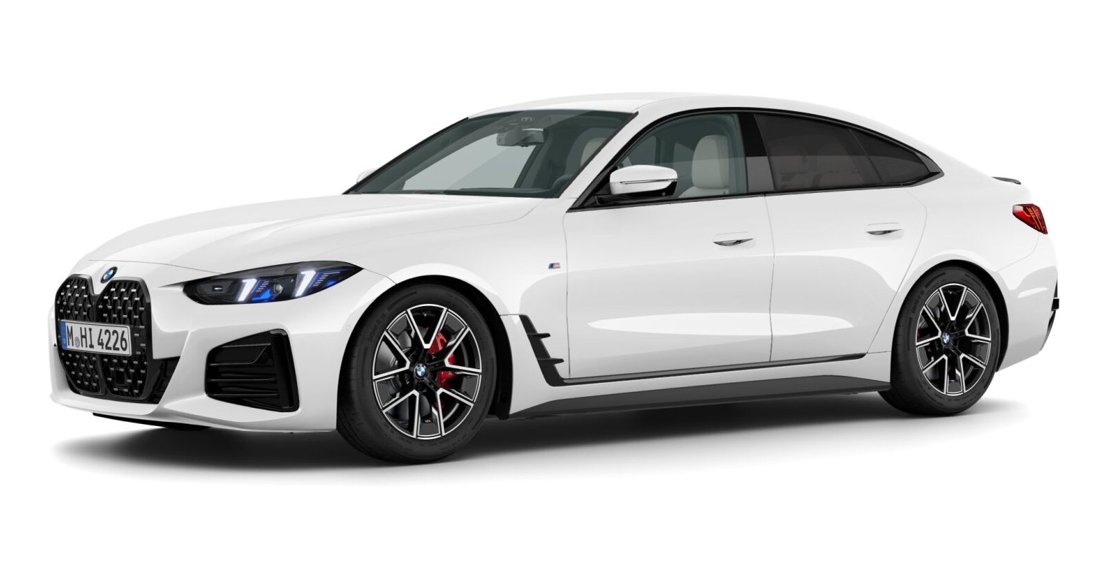 BMW BMW 4er in Weiß von vorne BMW BMW 4er in Weiß von vorne