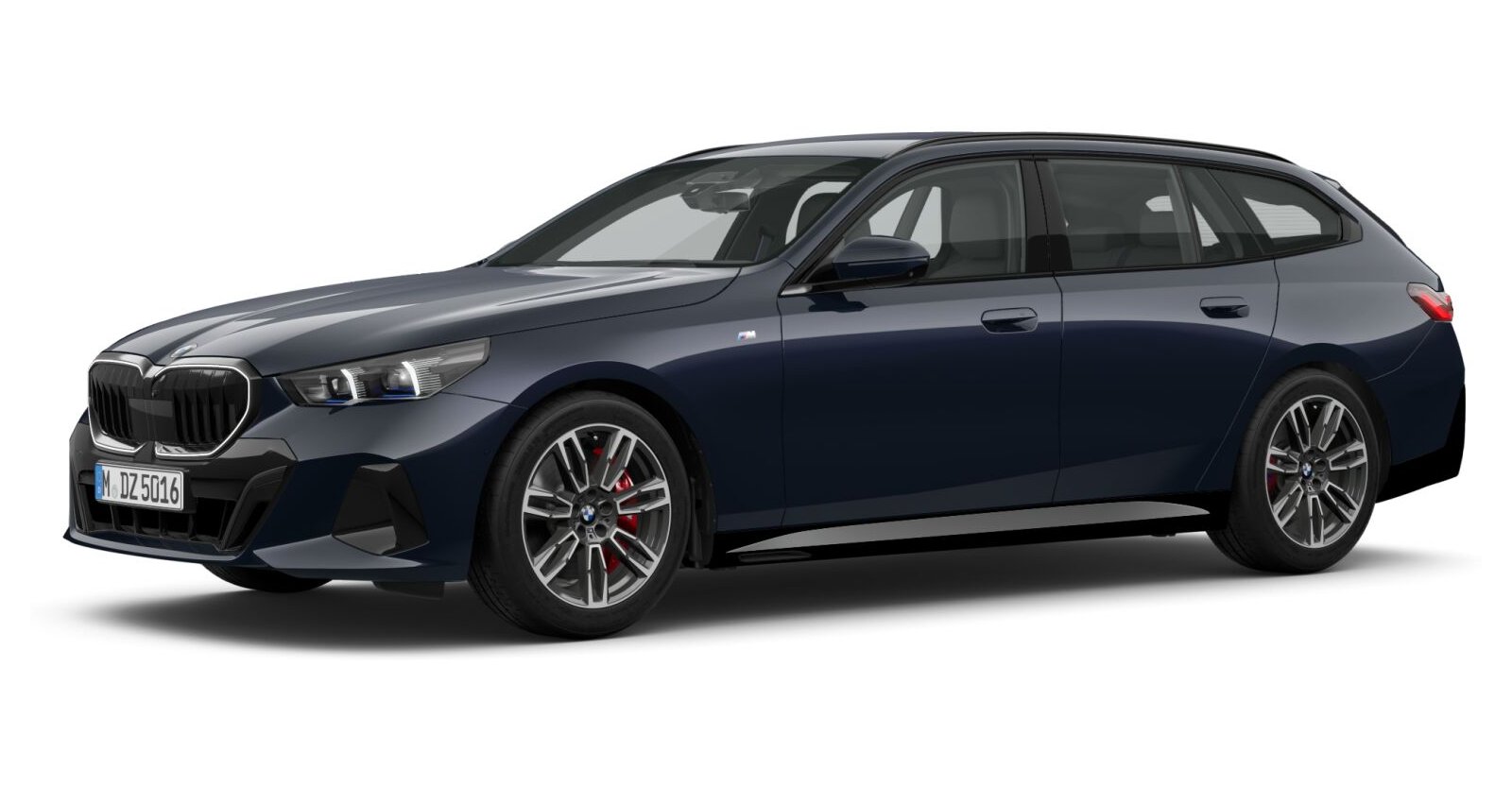 BMW BMW 5er in Schwarz von vorne