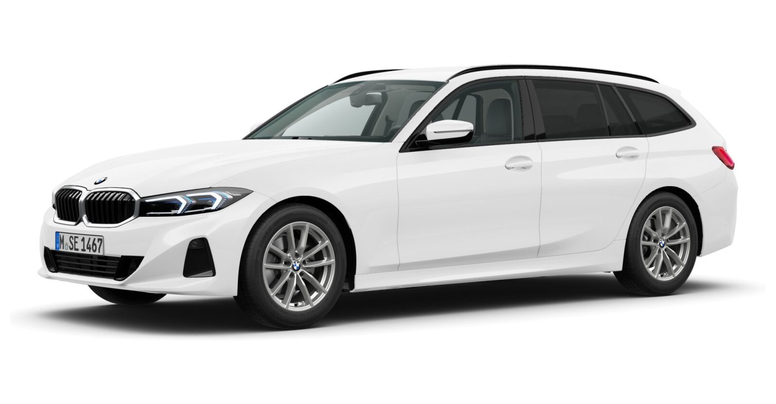 BMW BMW 3er in Weiß von vorne