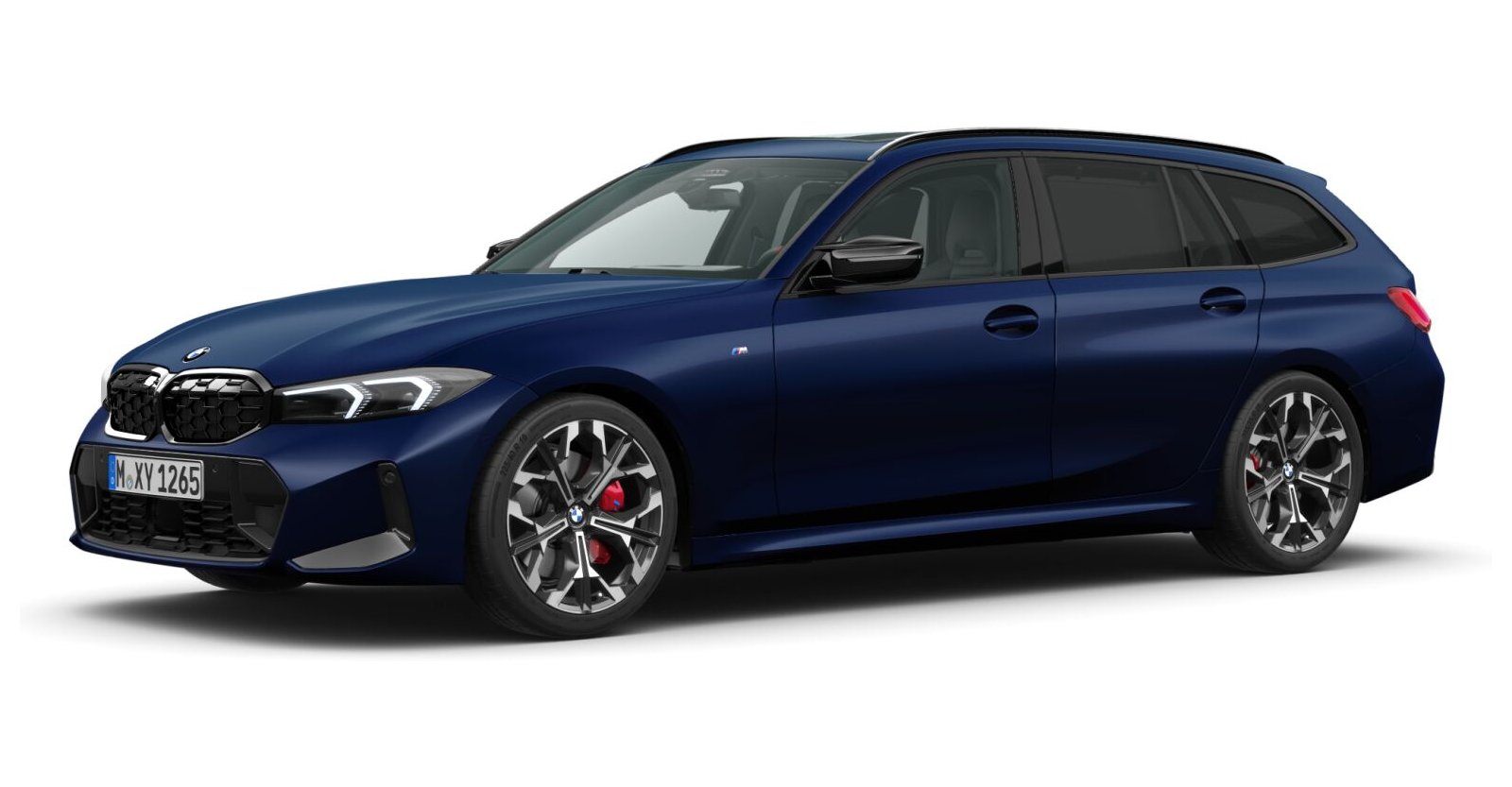 BMW BMW 3er in Blau von vorne BMW BMW 3er in Blau von vorne