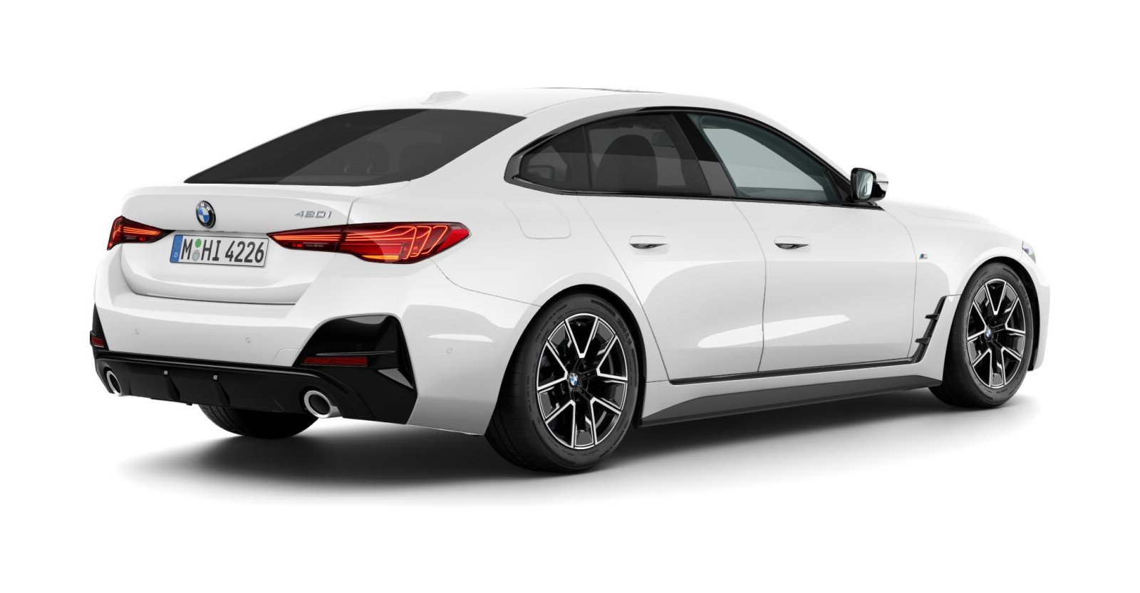 BMW BMW 4er in Weiß von hinten BMW BMW 4er in Weiß von hinten