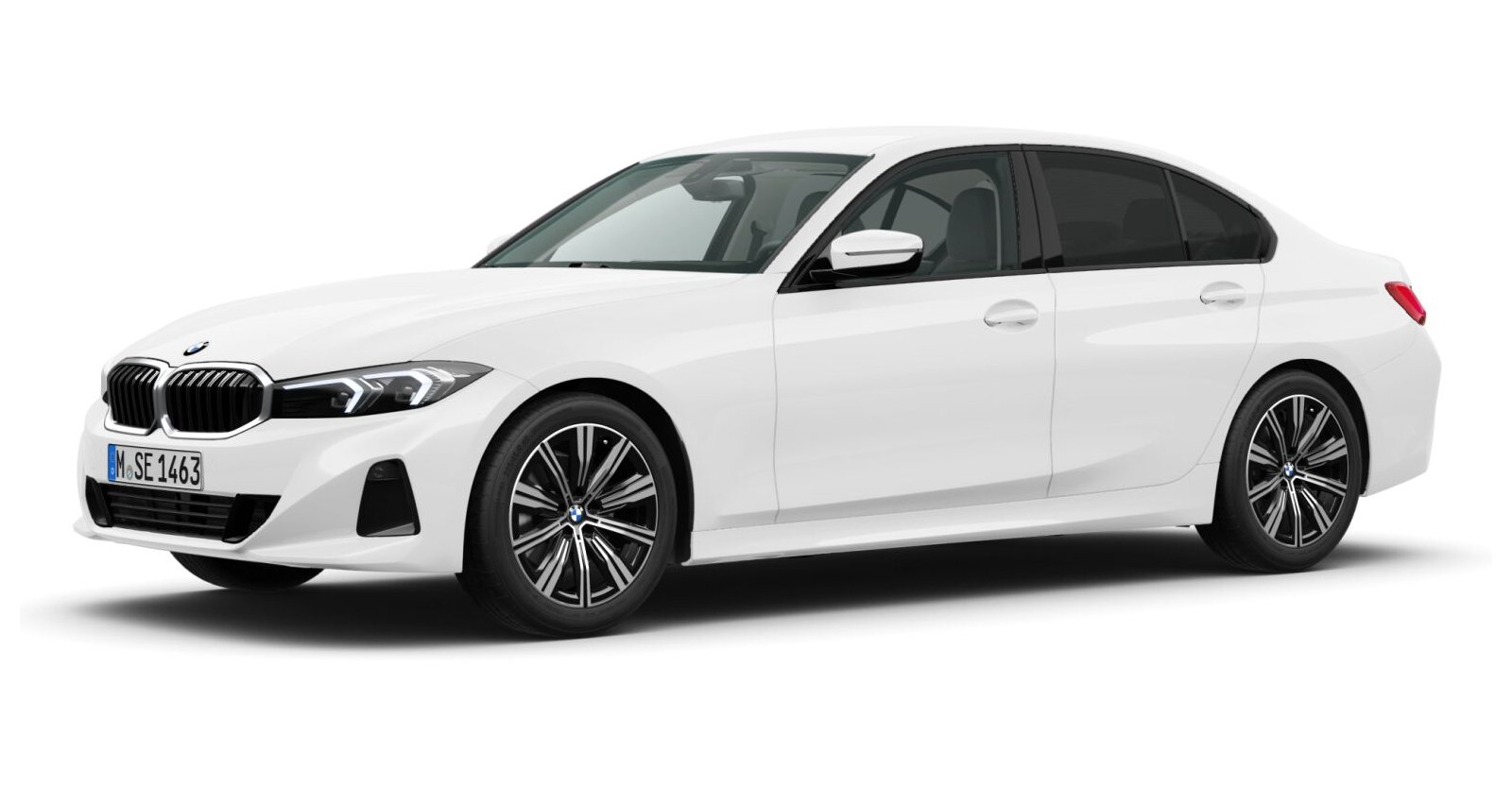 BMW BMW 3er in Weiß von vorne BMW BMW 3er in Weiß von vorne