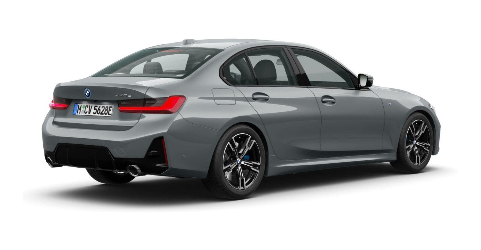 BMW BMW 3er in Grau von hinten