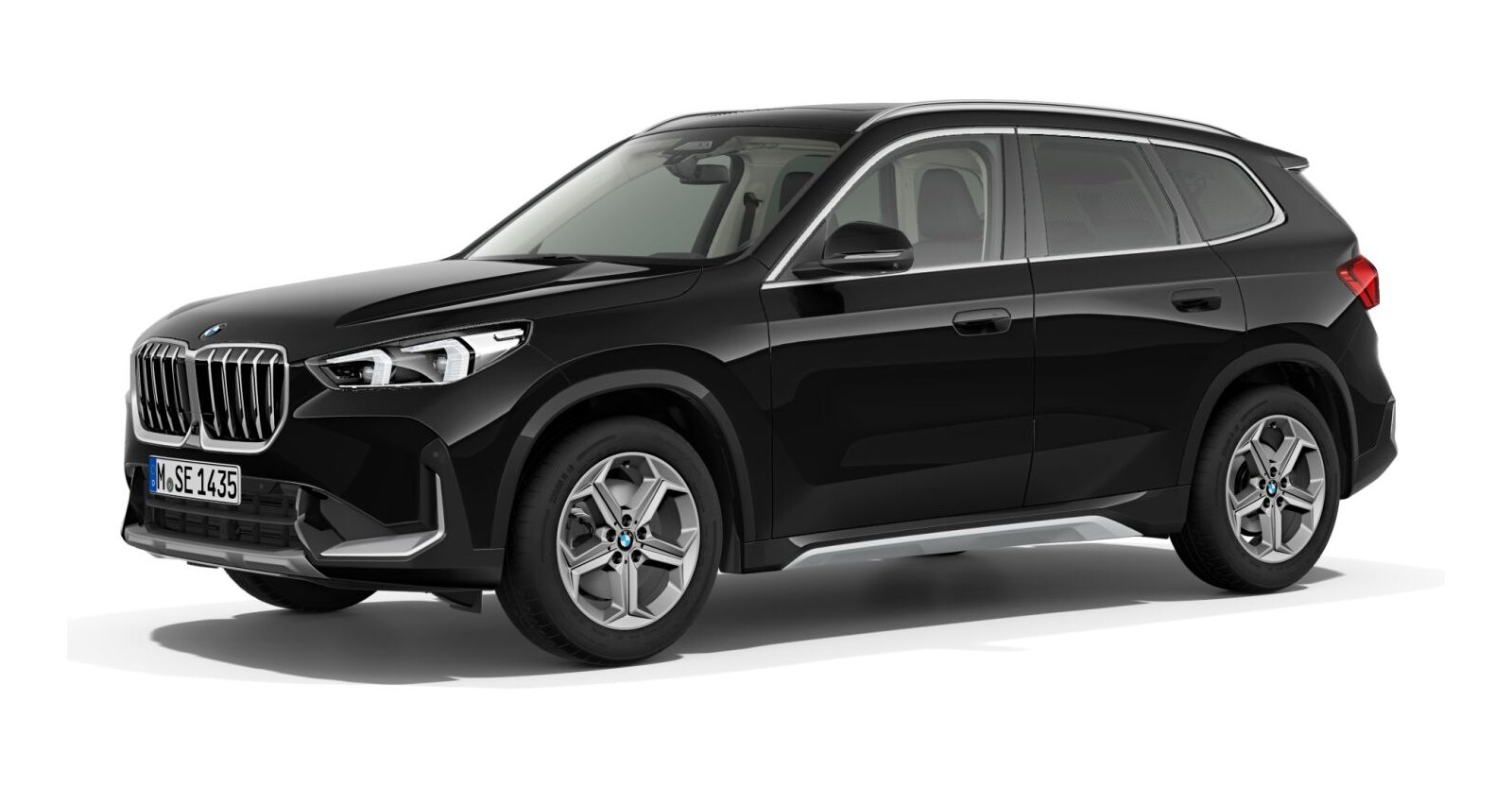 BMW X1 xDrive23d in Schwarz von vorne