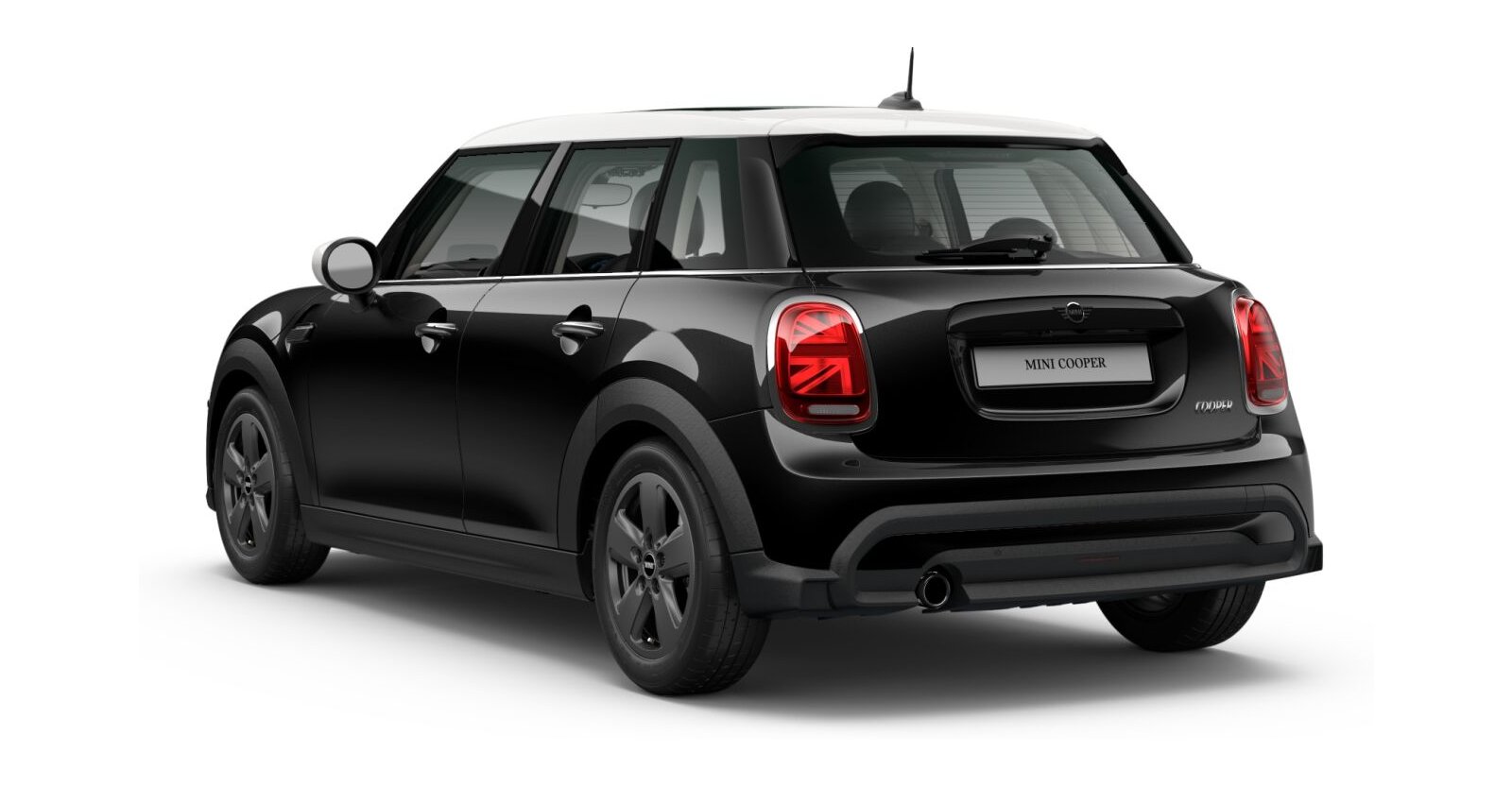 MINI MINI 5-Türer in Schwarz von hinten MINI MINI 5-Türer in Schwarz von hinten