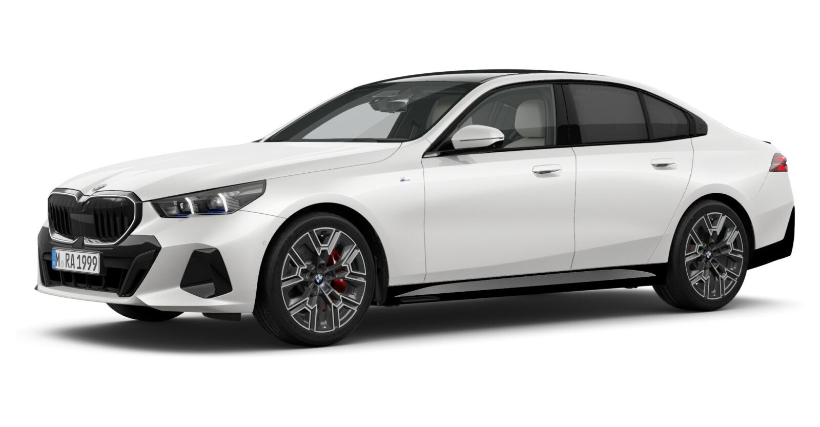 BMW BMW 5er in Weiß von vorne