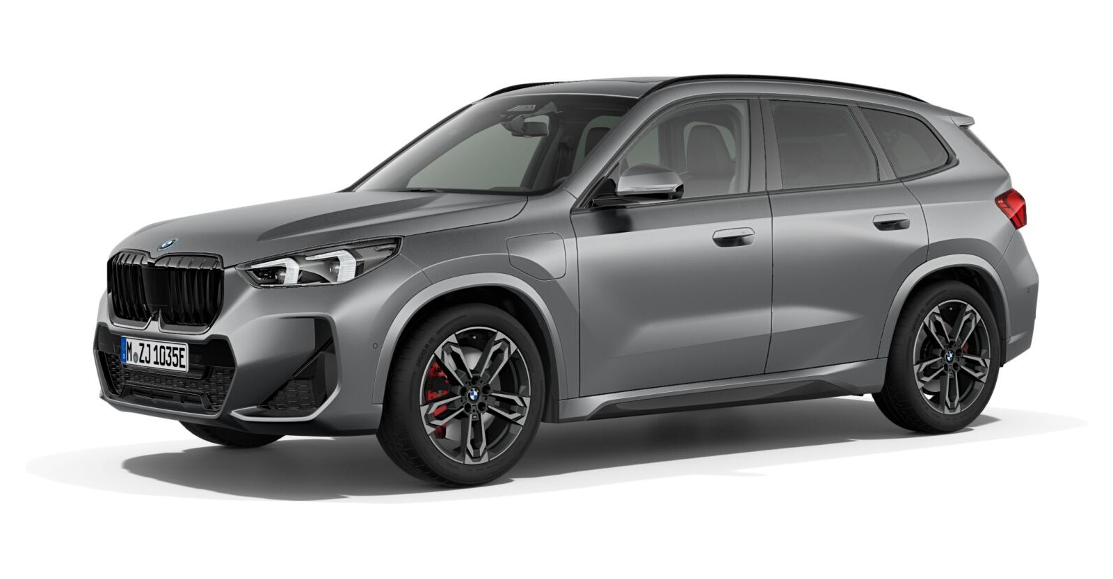 BMW X1 xDrive25e in Grau von vorne BMW X1 xDrive25e in Grau von vorne
