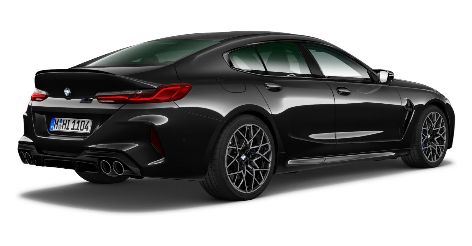 BMW BMW M in Schwarz von hinten