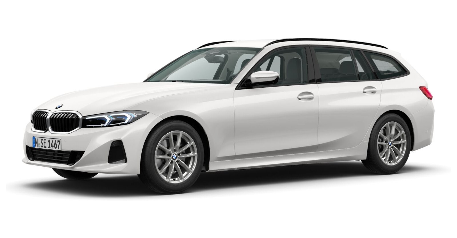 BMW BMW 3er in Weiß von vorne