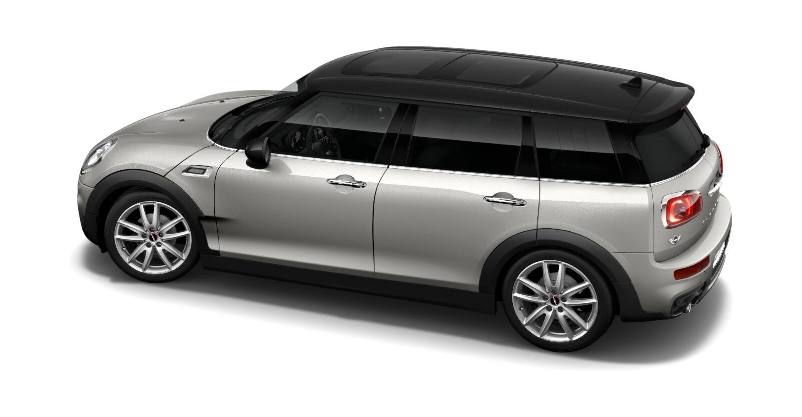 MINI MINI Clubman in Silber von hinten MINI MINI Clubman in Silber von hinten