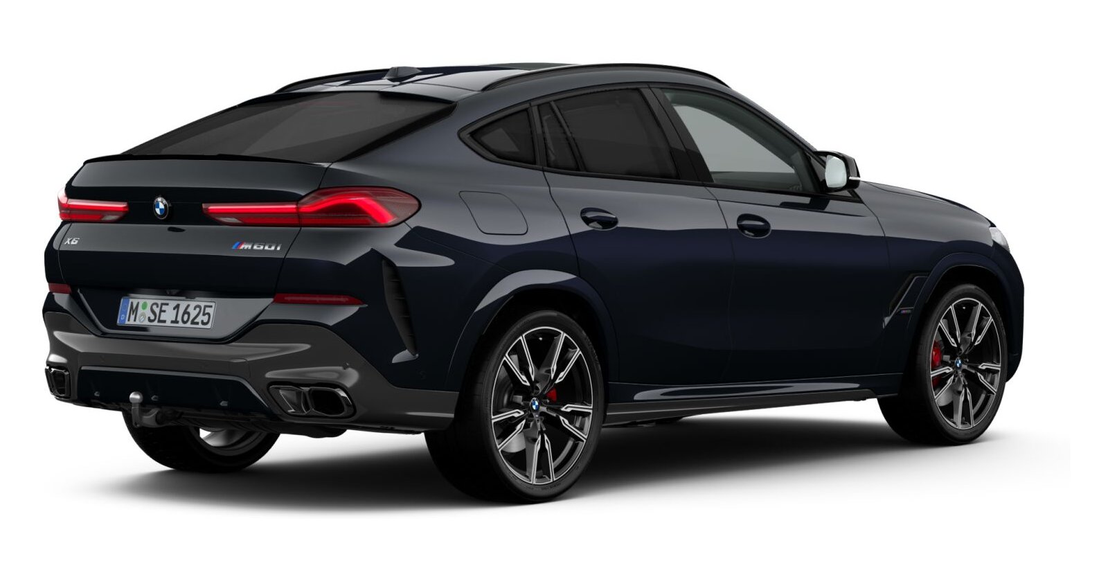 BMW BMW X in Schwarz von hinten