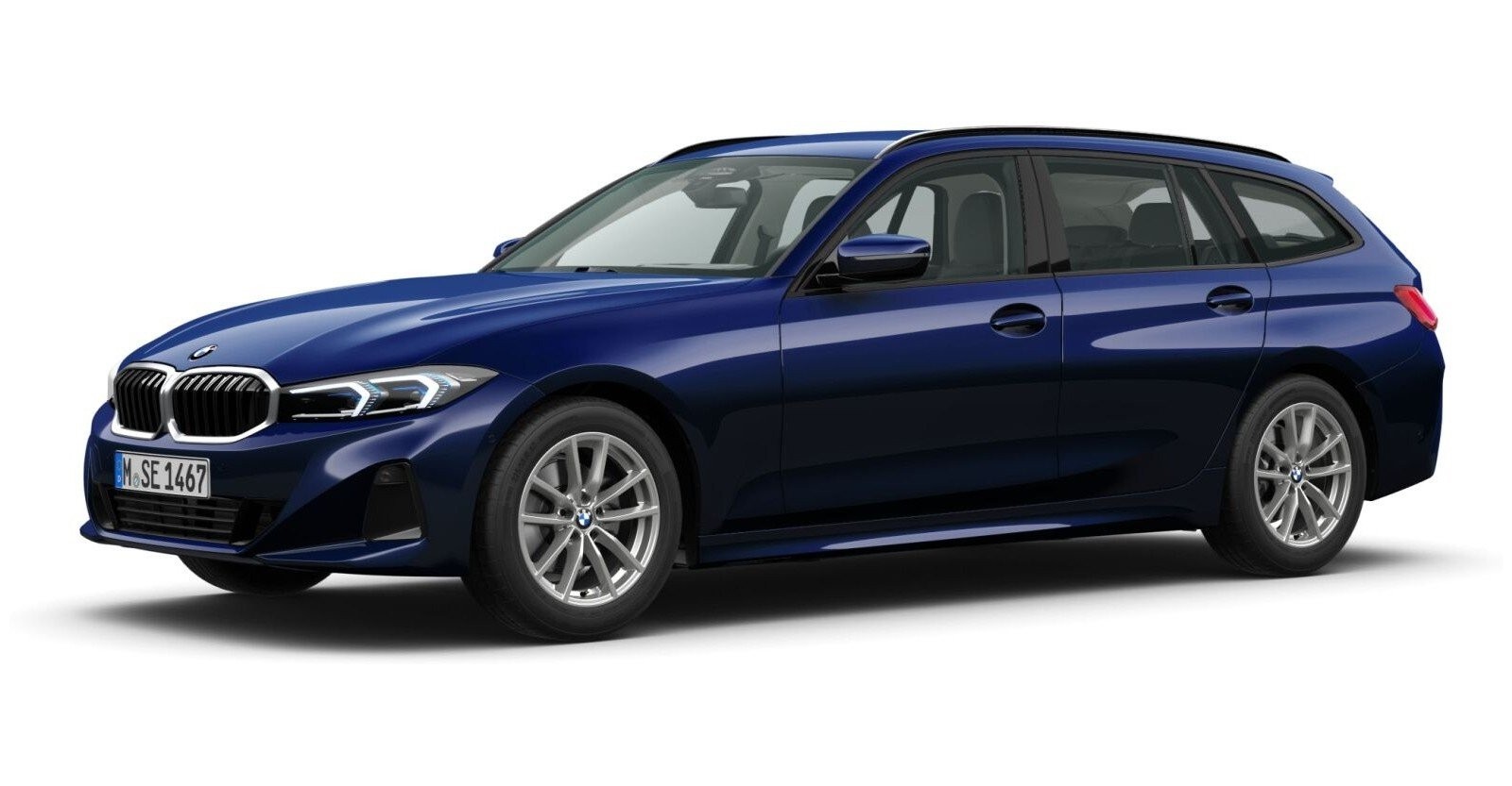 BMW BMW 3er in Blau von vorne BMW BMW 3er in Blau von vorne