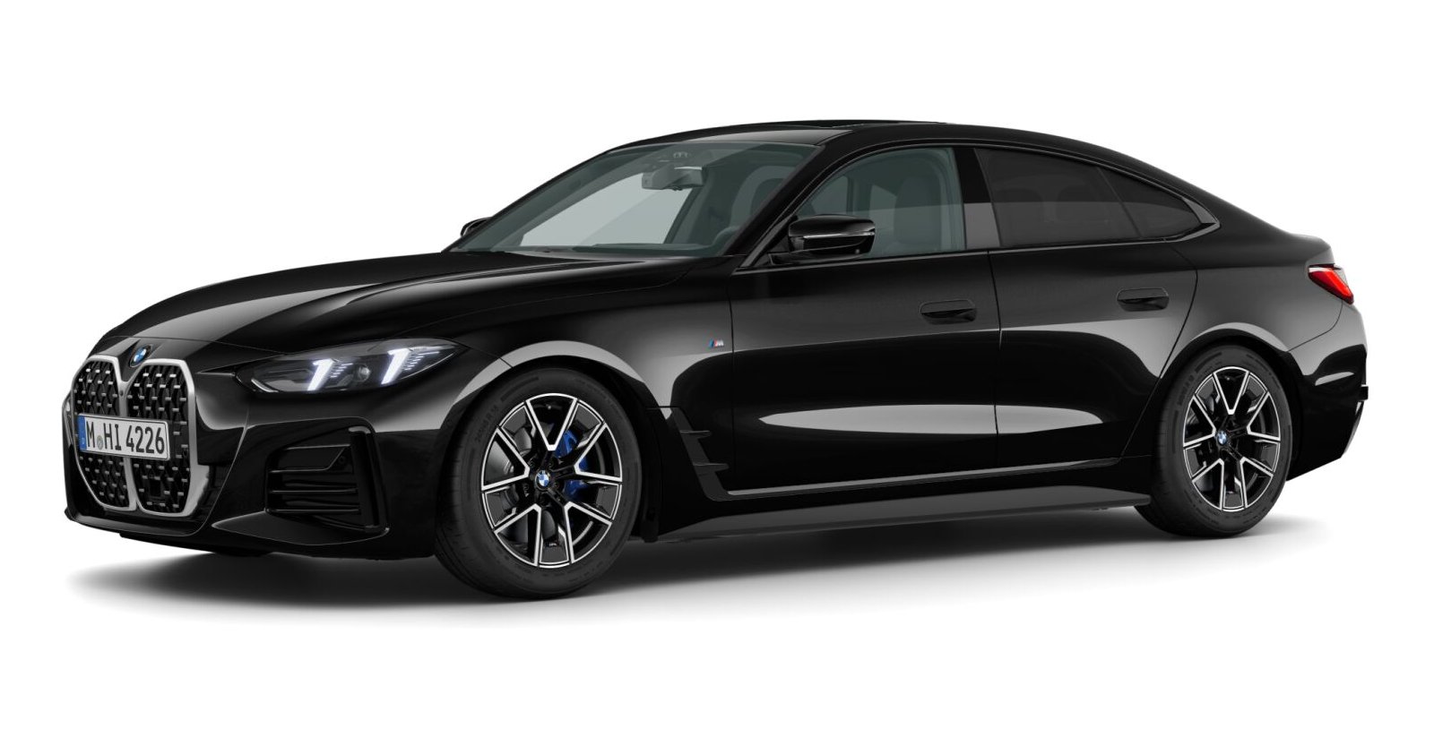 BMW BMW 4er in Schwarz von vorne BMW BMW 4er in Schwarz von vorne