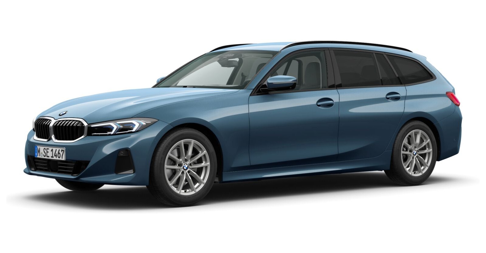 BMW BMW 3er in Blau von vorne