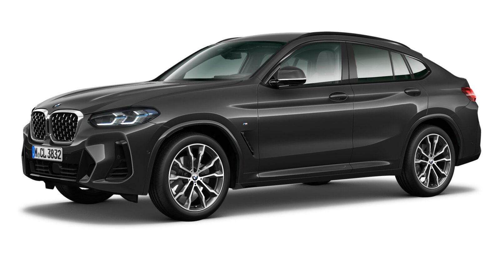 BMW X4 xDrive30d in Grau von vorne