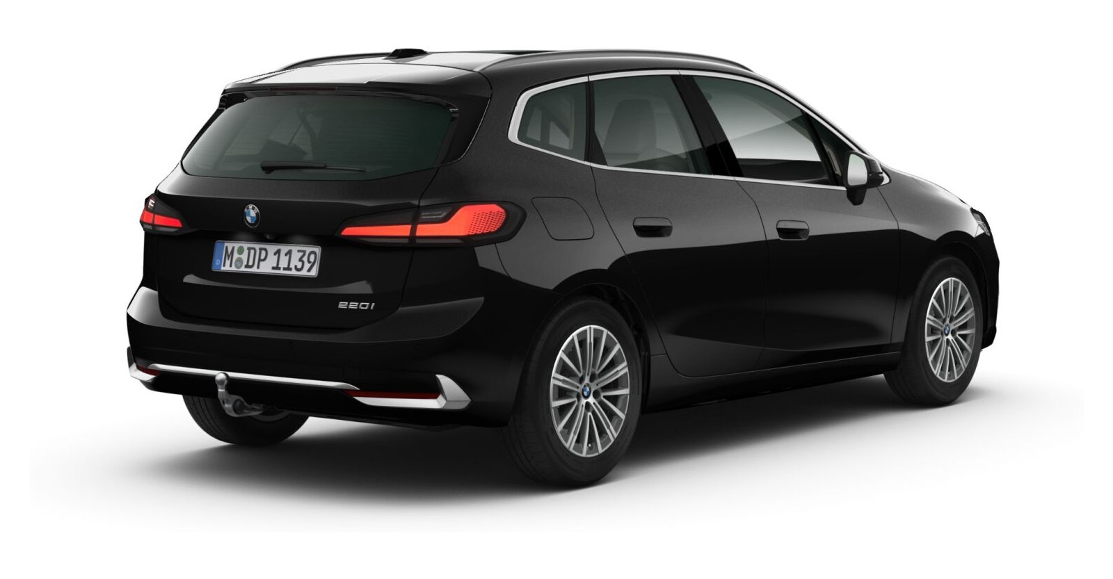 BMW BMW 2er in Schwarz von hinten