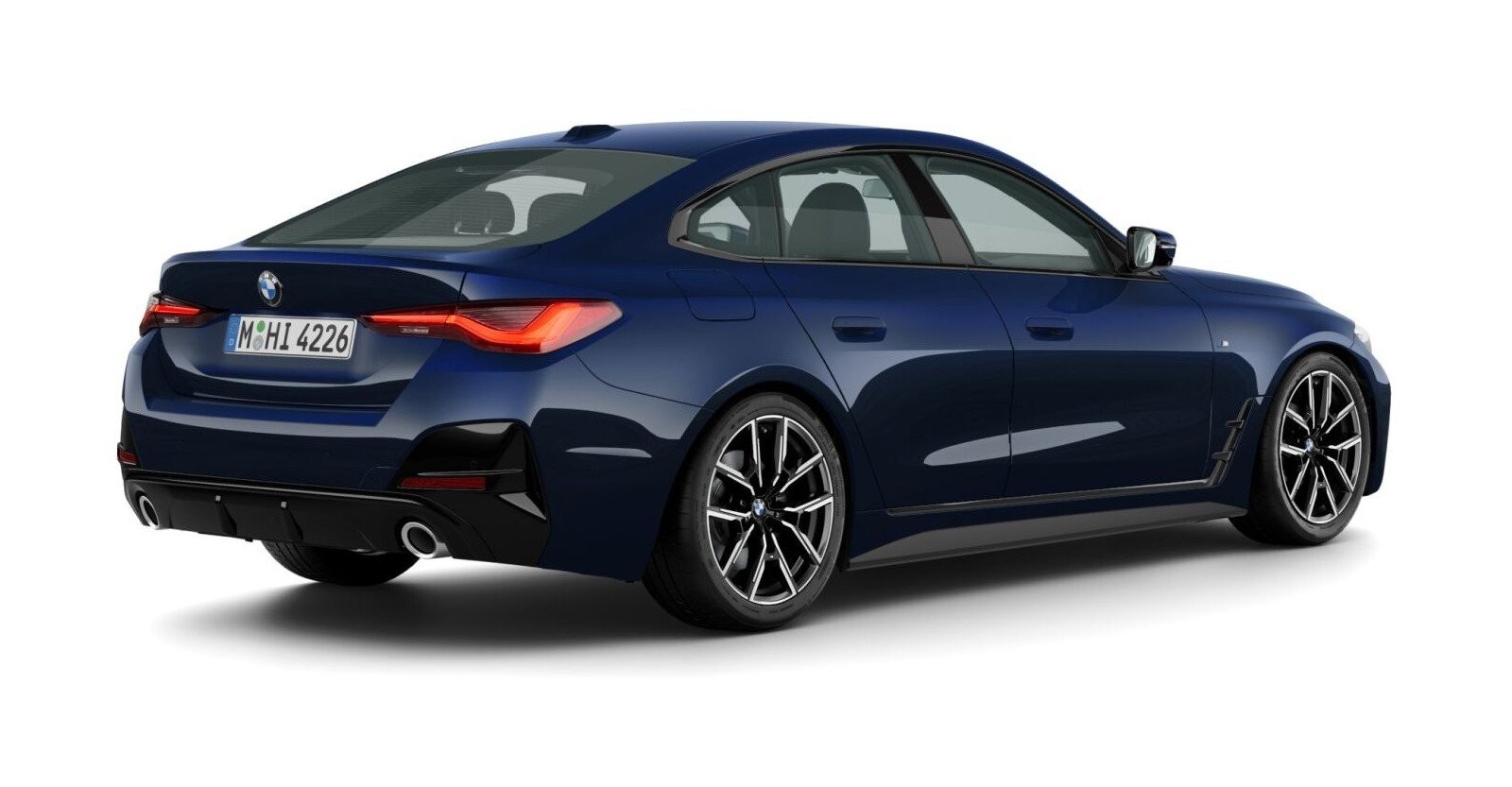 BMW BMW 4er in Blau von hinten BMW BMW 4er in Blau von hinten