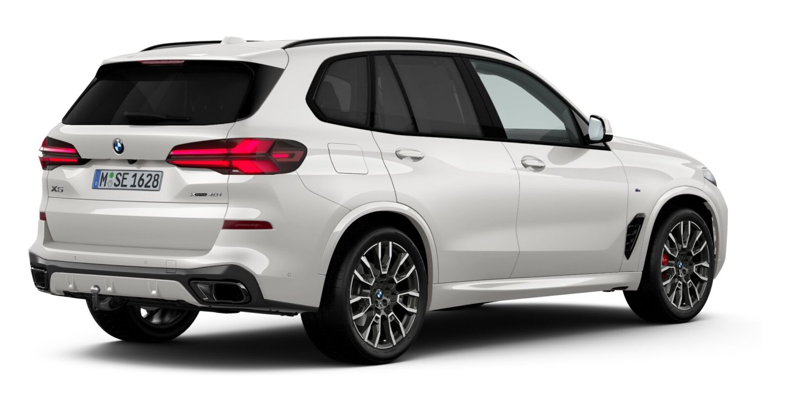 BMW BMW X in Weiß von hinten BMW BMW X in Weiß von hinten
