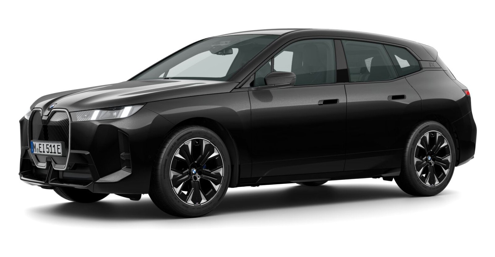 BMW BMW I in Schwarz von vorne